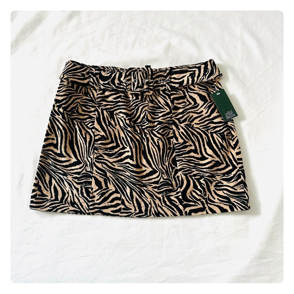 ★ NWT Wild Fable Animal Print Mini Skirt - Tan/Black ★ - Picture 4 of 14